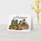 Het Wenskaart van Shavuot Kaart (Gele Bloem)