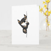 Het wenskaart van Shiba Inu van Herro daar! Kaart (Gele Bloem)