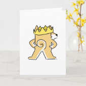 Het wenskaart van Shiba van de koning Kaart (Gele Bloem)