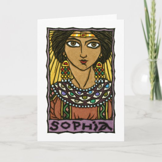 Het Wenskaart van Sophia Kaart (Voorkant)