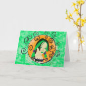 Het Wenskaart van Spirella Kaart (Gele Bloem)