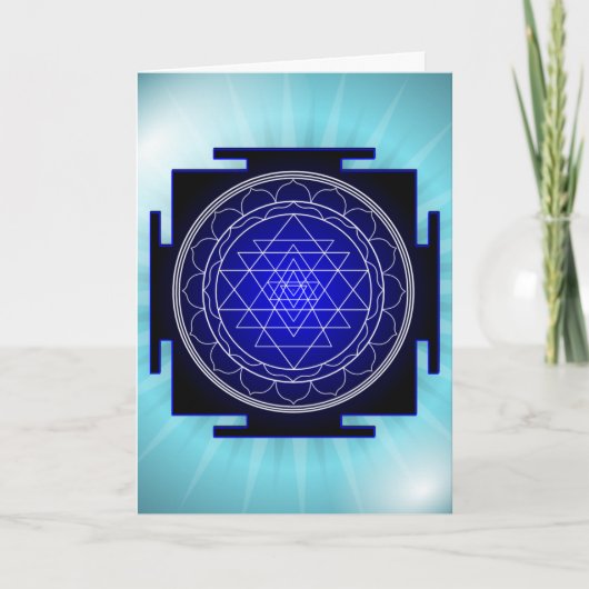 het wenskaart van sriyantra kaart (Voorkant)