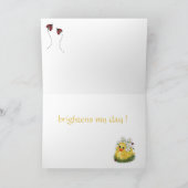 Het Wenskaart van SunnyDuck van CuddleCreek® Kaart (Binnen)