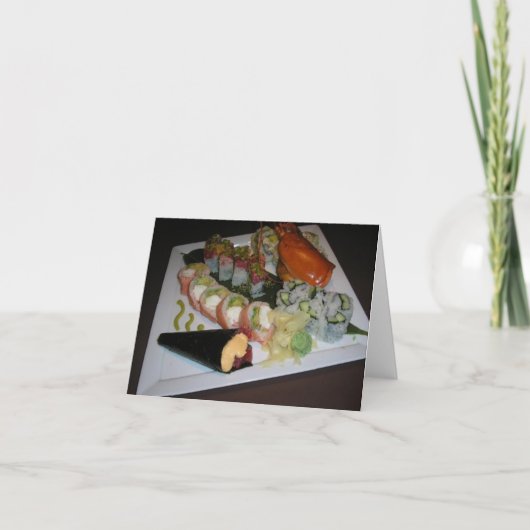 Het Wenskaart van "sushi" Kaart (Voorkant)