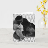 Het Wenskaart van Sweetpea Kaart (Gele Bloem)