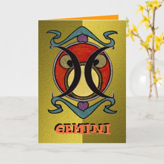 Het Wenskaart van Tweeling Kaart (Gele Bloem)