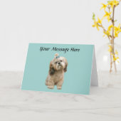 Het Wenskaart van Tzu van Shih Kaart (Gele Bloem)