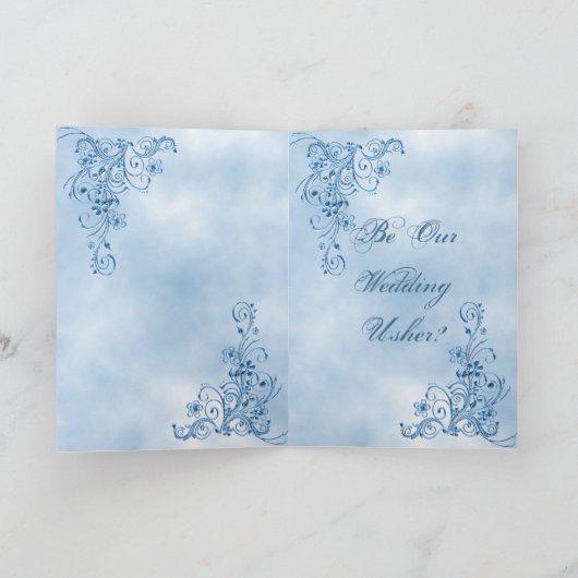 Het Wenskaart van Usher van het huwelijk: De (Binnen)