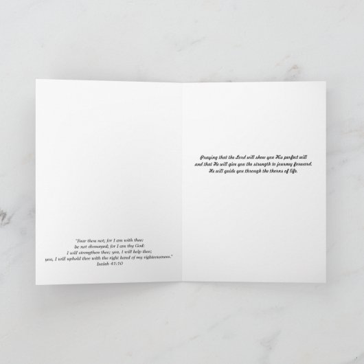 Het Wenskaart van uw Roos bidden Kaart (Binnen)