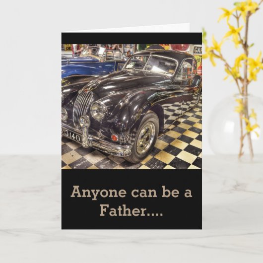 Het Wenskaart van Vaderdag van de DOUANE Kaart (Gele Bloem)