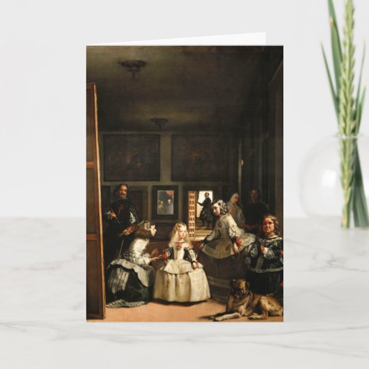 Het Wenskaart van Velazquez Las Meninas Kaart (Voorkant)