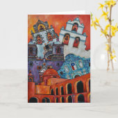 Het wenskaart van Vijf Opdrachten San Antonio Kaart (Gele Bloem)