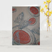 Het Wenskaart van vlinders Kaart (Gele Bloem)