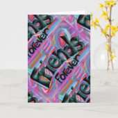 Het wenskaart van vrienden voor altijd kaart (Gele Bloem)