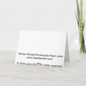 Het Wenskaart van Westie van de winter Feestdagen Kaart (Achterkant)