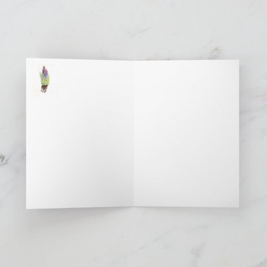 Het Wenskaart van Wildflower Kaart (Binnen)