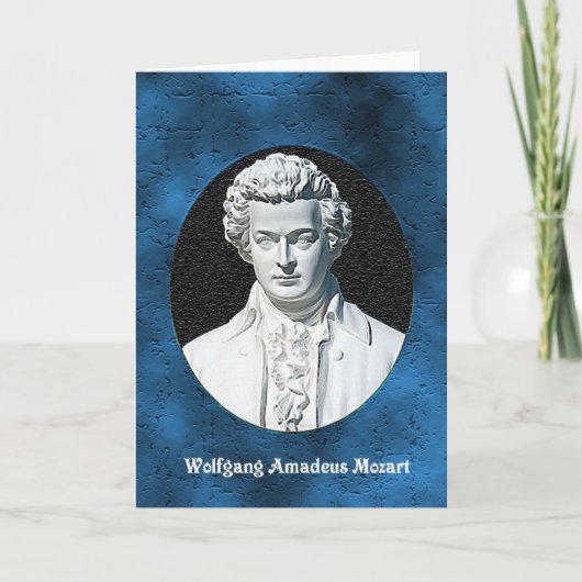 Het Wenskaart van Wolfgang Amadeus Mozart Kaart (Voorkant)