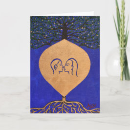 Het Wenskaart van "wortels van Liefde" Kaart