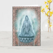 Het wenskaart van Yin van Kuan Kaart (Gele Bloem)