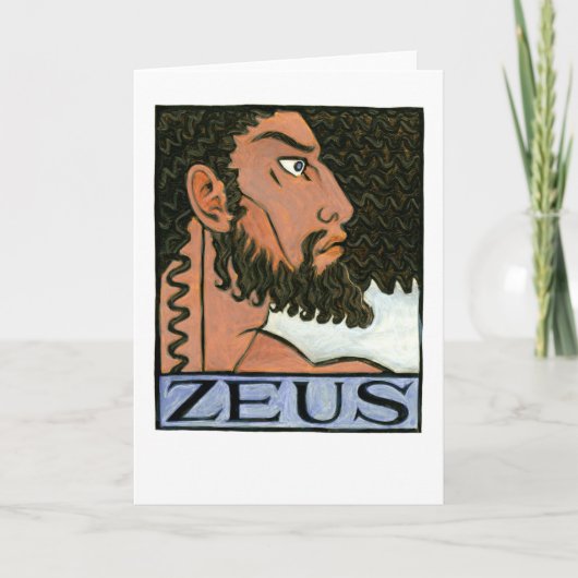 Het Wenskaart van Zeus Kaart (Voorkant)