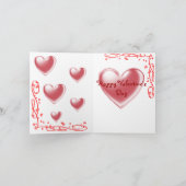 Het Wenskaart ver.2 van de Egel van de liefde Feestdagen Kaart (Binnen)