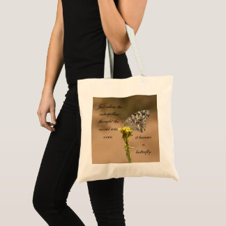 Het werd een vlinder tote bag