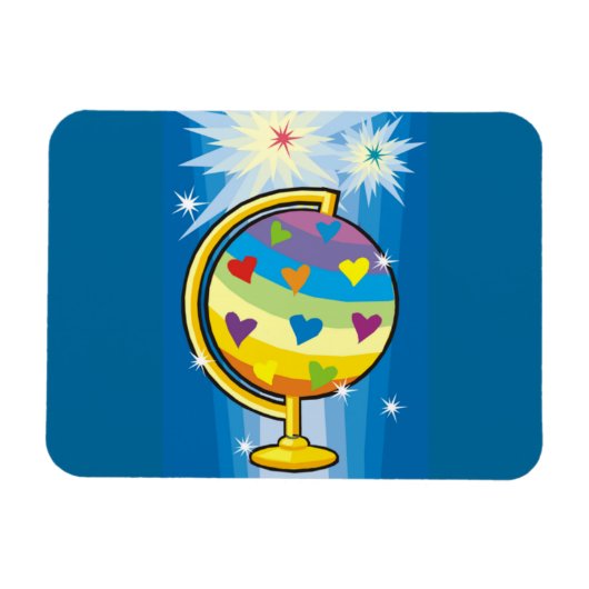 Het Wereldbol Starry - Magneet (Horizontaal)