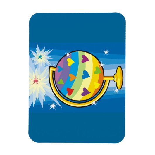 Het Wereldbol Starry - Magneet (Verticaal)