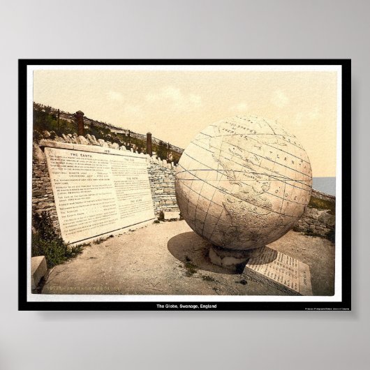 Het Wereldbol, Swanage, Engeland Poster (Voorkant)