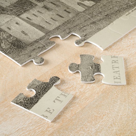 Het Wereldbol Theater op de Bankside zoals het in Legpuzzel (Zijkant)