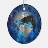 Het Wereldbol van de Aarde van het metaal Keramisch Ornament (Links)
