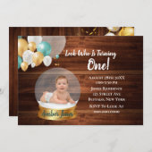 Het Wereldbol van de sneeuw voegt Foto 1st toe. Bi (Voorkant / Achterkant)