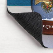 Het Wereldbol van de Snow van de Kerstmis Mousepad Muismat (Hoek)