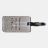 Het wereldhandelscentrum in New York in het licht. Bagagelabel (Achterkant horizontaal)