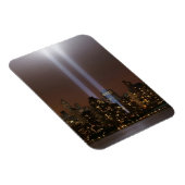 Het wereldhandelscentrum in New York in het licht. Magneet (Rechterzijde)