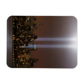 Het wereldhandelscentrum in New York in het licht. Magneet (Horizontaal)