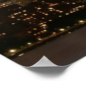 Het wereldhandelscentrum in New York in het licht. Poster (Hoek)