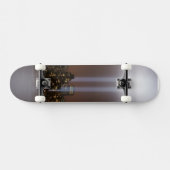 Het wereldhandelscentrum in New York in het licht. Skateboard (Horizontaal)
