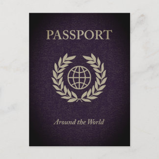 het wereldpaspoort briefkaart