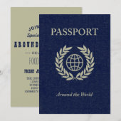 het wereldpaspoort kaart (Voorkant / Achterkant)