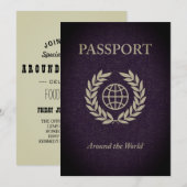 het wereldpaspoort kaart (Voorkant / Achterkant)