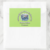 Het wereldwijde luchtruim. Internationale dag van  Rechthoekige Sticker (Tas)