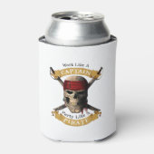 Het werk als een hoofdpartij als een piraatschedel blikjeskoeler (Blikje Voorkant)
