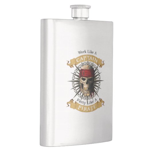 Het werk als een hoofdpartij als een piraatschedel flacon (Rechts)