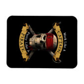 Het werk als een hoofdpartij als een piraatschedel magneet (Horizontaal)