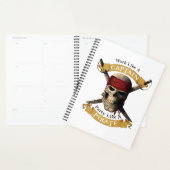 Het werk als een hoofdpartij als een piraatschedel planner (Display)