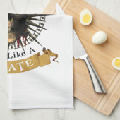 Het werk als een hoofdpartij als een piraatschedel theedoek (Quarter Fold)