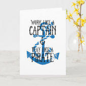 Het werk als een Kapitein Spel als een Pirate Kaart (Gele Bloem)