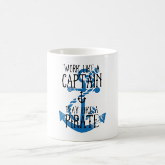 Het werk als een Kapitein Spel als een Pirate Koffiemok