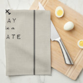 Het werk als een toneelstuk als een piraat theedoek (Quarter Fold)